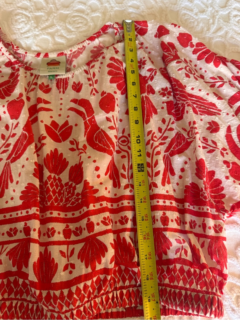 FARM Rio Cropped Blouse XL - Picture 9 of 9